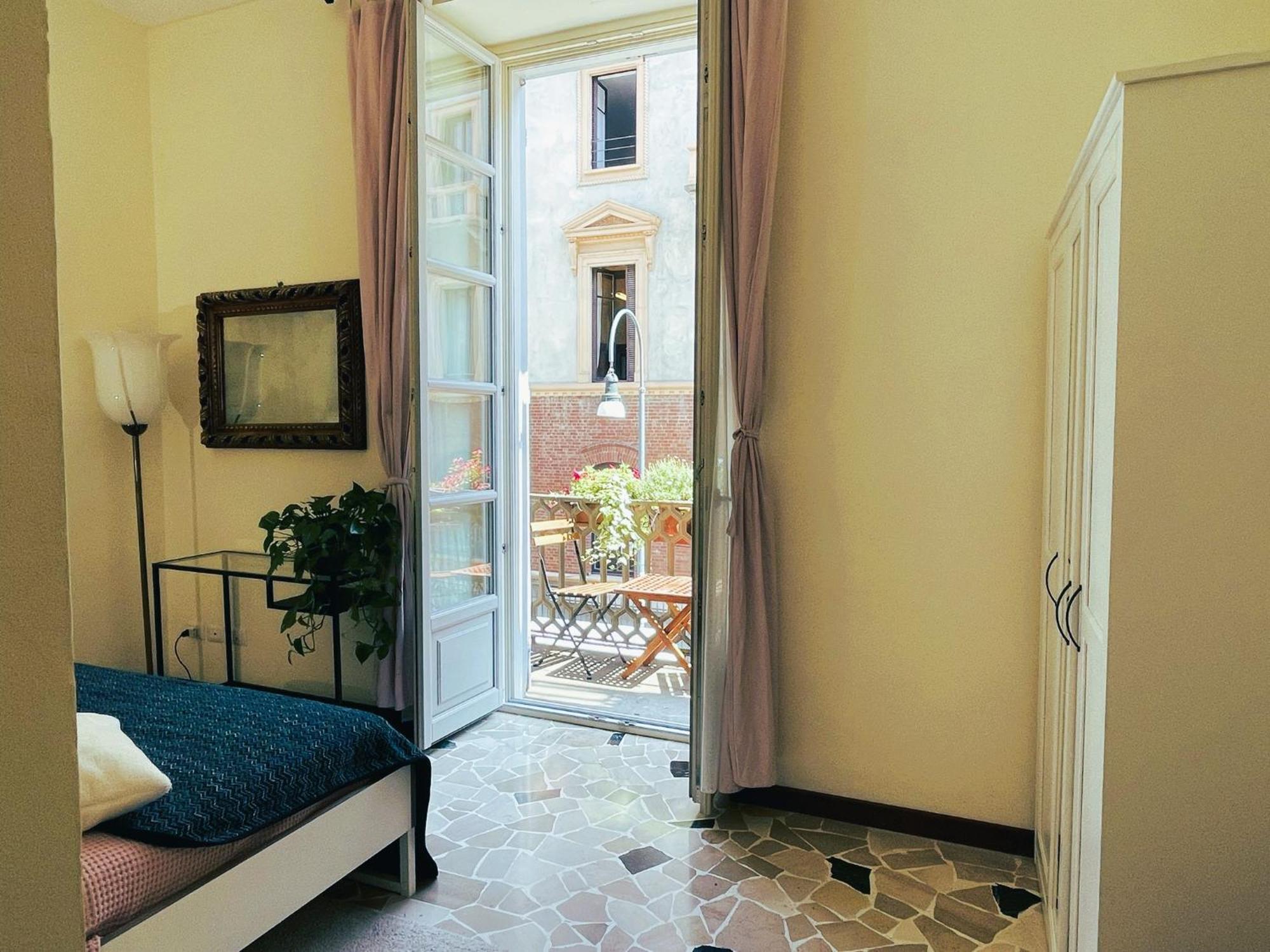 La Casa Di Ringhiera - Silenzioso Appartamento Di Charme Con Balcone Nel Quadrilatero Romano Turyn Zewnętrze zdjęcie