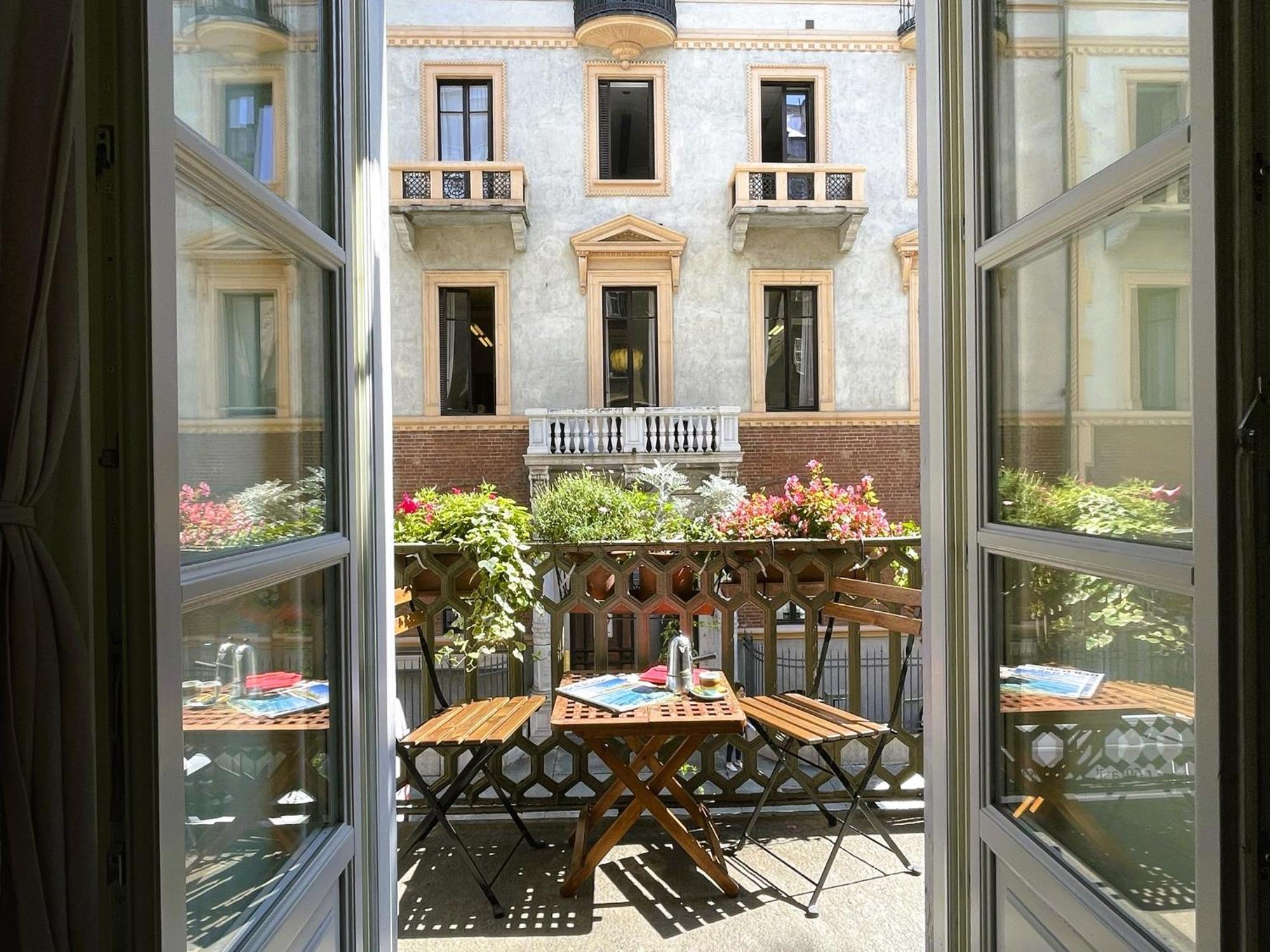 La Casa Di Ringhiera - Silenzioso Appartamento Di Charme Con Balcone Nel Quadrilatero Romano Turyn Zewnętrze zdjęcie